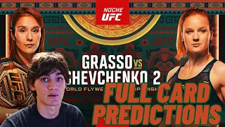 NOCHE UFC GRASSO VS. SHEVCHENKO 2 FULL CARD PREDICTIONS!