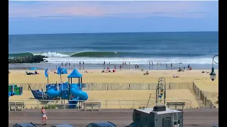 Surfing NJ Hurricane Franklin | Big Waves in Belmar