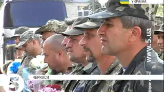 23 бійців 14-го мотопіхотного батальйону повернулися з Донбасу у Черкаси