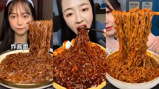 Eating Red Bean Noodles and Eggs [Mukbang Show] 먹방 Chinese Foods 매운 국수와 계란을 먹고 吃辣面和鸡蛋