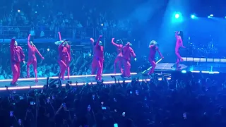 Dua Lipa falls while singing Be The One at the Future Nostalgia Tour in Milan 26 May 2022