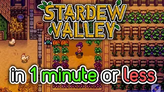 Stardew Valley in 1 minute or less #shorts