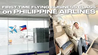 MY FIRST BUSINESS CLASS EXPERIENCE  on PHILIPPINE AIRLINES 🇵🇭 | Ivan de Guzman