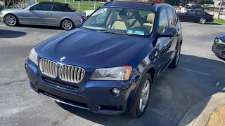 2012 BMW X3 XDRIVE28i WALK AROUND VIDEO STOCK#727294