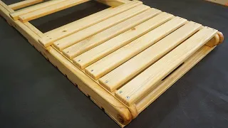 Two part patio chair Diy woodworking projects Simple folding outdoor chair