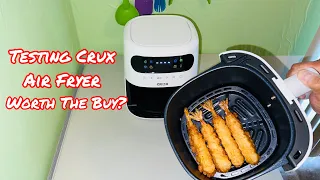 TESTING The Crux Air Fryer With Some SHRIMP TEMPURA From COSTCO (Is This Air Fryer Worth It?)