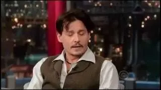 JOHNNY DEPP - Complete Interview at David Letterman Late Show - April 3, 2014