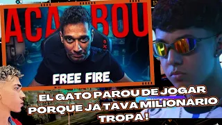 MANOMAX REAGINDO PORQUE O EL GATO PAROU DE JOGAR FREE FIRE? FIM DO FF - [REACT]