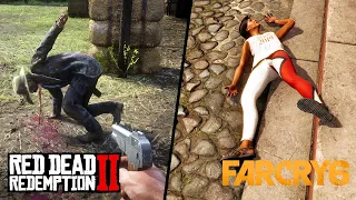 Red Dead Redemption 2 VS Far Cry 6 - Gore Comparison (2018 VS 2021)