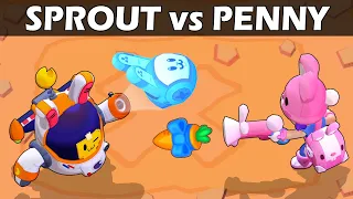 SPROUT vs PENNY | 1vs1 | Lunar Skins | Brawl Stars