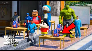 Franklin Ask Question And Answers In His Tution With Shinchan In GTA V