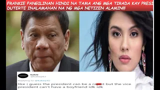 FRANKIE PANGILINAN TUTULDUKAN NA ANG PAGIGING MALDITA AT BASTOS KAKASUHAN SA SINABI KAY PRES DUTERTE