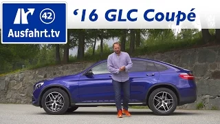 2016 Mercedes-Benz GLC 300 4MATIC Coupé (C253) - Fahrbericht der Probefahrt, Test, Review Ausfahrt