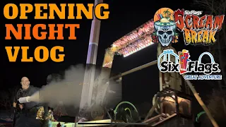 Six Flags Great Adventure's Scream Break Opening Night! | Vlog 4/8/23
