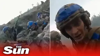 Bodycam footage shows Ukrainian soldiers in intense battles against Russian forces