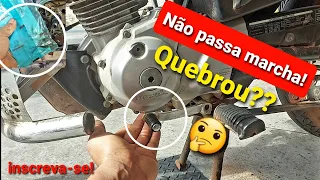 Moto sem querer passar marcha e com o Pedal duro sem pressão