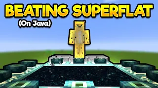 Beating Minecraft On A Superflat World!