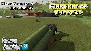 FIRST CUT OF THE YEAR - FS22 - Haut Beyleron - Let's Play Episode 55