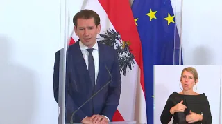 Covid-19: Neue Maßnahmen in Österreich - Kanzler Sebastian Kurz informiert