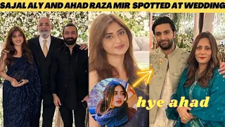 Sajal Aly and Ahad Raza Mir Spotted Togather At Wedding