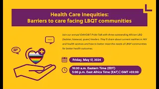 IDAHOBIT Pride Talks – Health Care Inequities