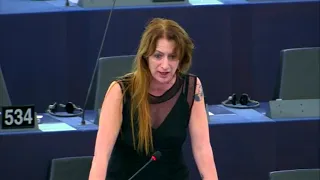 Clare Daly EU debates human rights in Russia and the "Foreign Agents" Law
