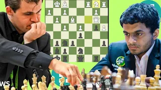What a chess game 7 , Magnus Carlsen vs Nihal Sarin