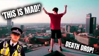 Insane Rooftop Climb in Manchester! *POLICE ESCAPE*