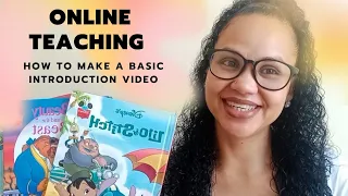 How to make a basic self introduction video for online teaching|ESL