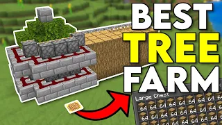 BEST AFK Tree Farm Minecraft Bedrock 1.20!