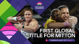 Mitton grabs shot put gold 💥  | World Indoor Championships Glasgow 24