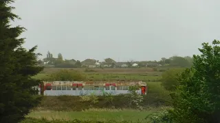 Island Line 004's final journey - Passing Morton Common.