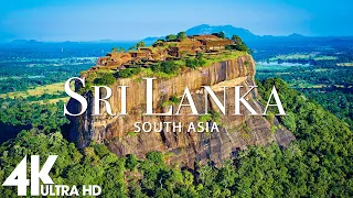 FLYING OVER SRI LANKA (4K UHD) - Relaxing Music Along With Beautiful Nature Videos - 4K TV