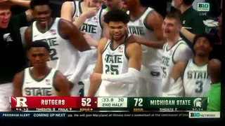 STEVEN IZZO MAKES HIS FIRST POINTS IN HIS COLLEGE BASKETBALL CAREER