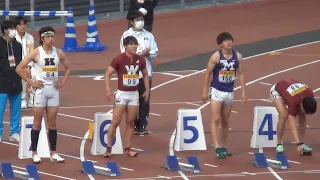 予選・決勝 男子100m対抗 東京六大学対抗陸上2023年