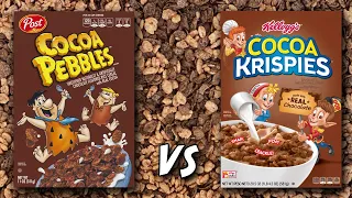 Cocoa Pebbles (1971) vs. Cocoa Krispies (1958)
