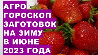 Агрогороскоп заготовок на зиму в червні 2023 року. Агрогороскоп заготівель на зиму в червні 2023 рок