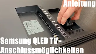 Anschlussmöglichkeiten (USB, HDMI, DVI, DVBT, DVBC etc.) QLED TV - Samsung QLED 4K Q70T 138 cm 55´