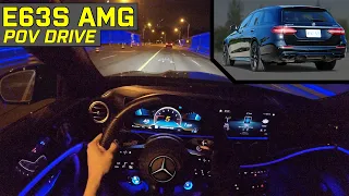 2021 MERCEDES AMG E63S WAGON - POV Test Drive in Toronto