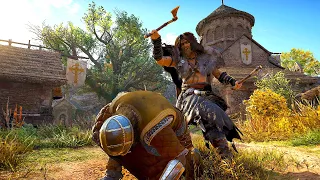 Assassin's Creed Valhalla - Berserker Armor Brutal Dane Axe Rampage, Flail Kills & Hideout Clearing