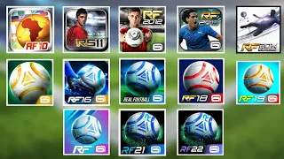 EVOLUTION OF REAL FOOTBALL (REAL FOOTBALL 10, 11, 12, 13, 14, 15, 16, 17, 18, 19, 20, 21, 22)