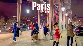 Paris, France 🇫🇷 - Midnight Chaos January 2022 - 4K -HDR Walking Tour (▶145 min)