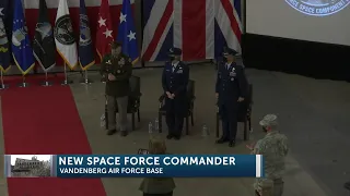 The Combined Force Space Component Command change command leaders a Vandenberg Air Force Base