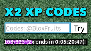 [SEPTEMBER] ALL 17 DOUBLE xp codes in 1 minute.. (Blox Fruits)