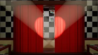 Captain Foxy on stage - FNAF horror animation - blender