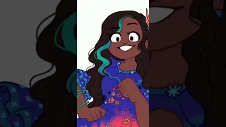 Isabela before vs after her transformation be like (Encanto Animatic)