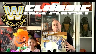 We Unbox, Build and Review Target Exclusive 2023 WWE Legends Steel Cage & Superstar Ring Playset