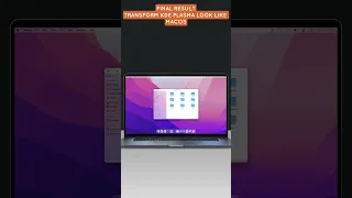 Here's Final Results: Transform KDE Plasma 5.27.x into a macOS-Like Look #linux #plasmadesktop