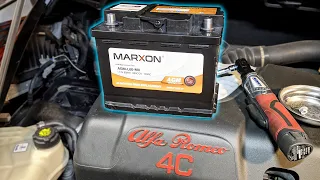 Alfa Romeo 4C Battery Replacement - Marxon AGM Group 47 H5
