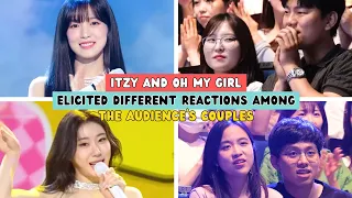 ITZY AND OH MY GIRL ELICITED DIFFERENT REACTIONS AMONG THE AUDIENCE'S COUPLES